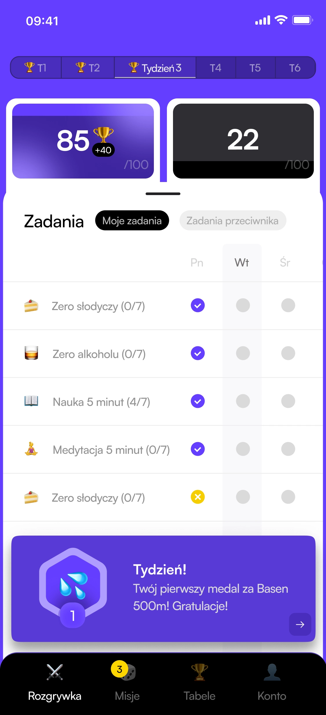 LifeMasters — zadania